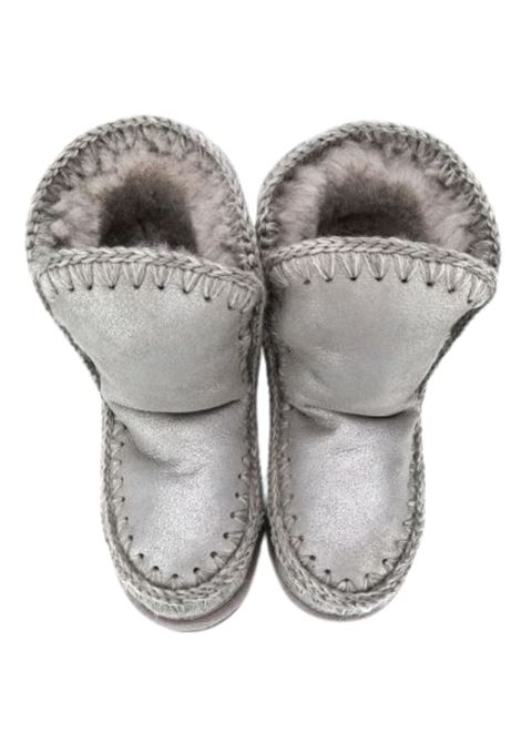 Scarpe Eskimo bambina argento in camoscio Mou | MU.FK101000C/DELMGSIL