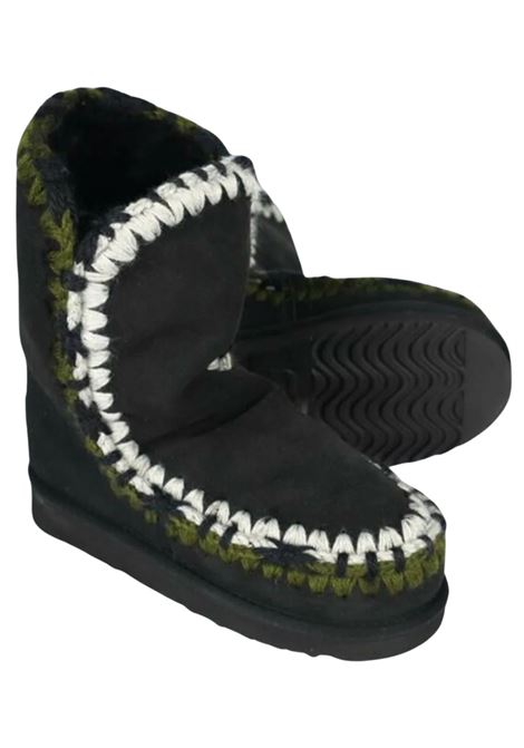 Scarpe Eskimo bambina nere in camoscio Mou | MU.FK101036A/DELBKBK