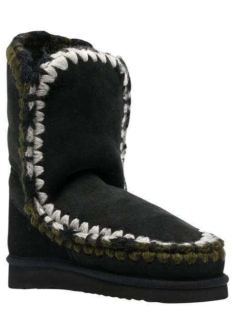 Scarpe Eskimo bambina nere in camoscio Mou | MU.FK101036A/DELBKBK