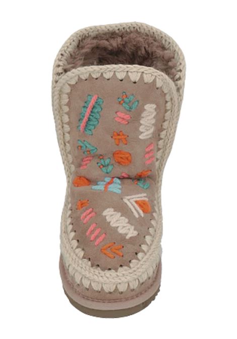 Scarpe Eskimo bambina grigie in camoscio Mou | MU.FK101039A/DELELGRY