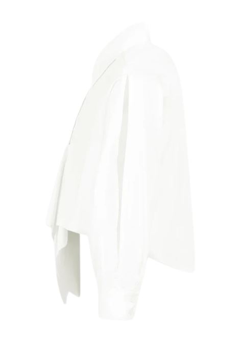 White cotton shirt for girls MSGM | MSJGSI209/CEBIANCO
