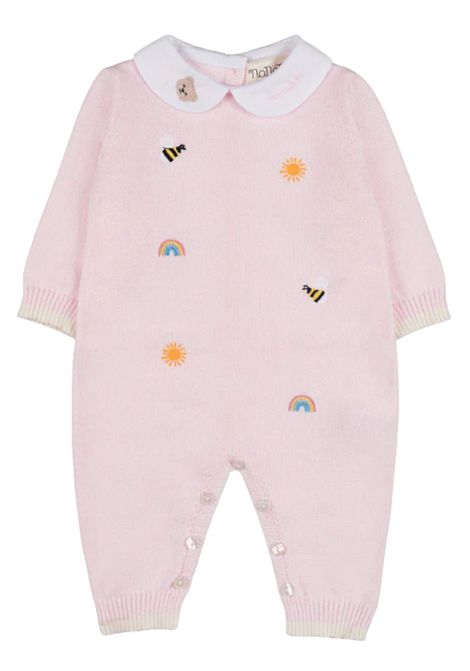 Tutina neonata rosa in cotone NANAN | E25001ROSA