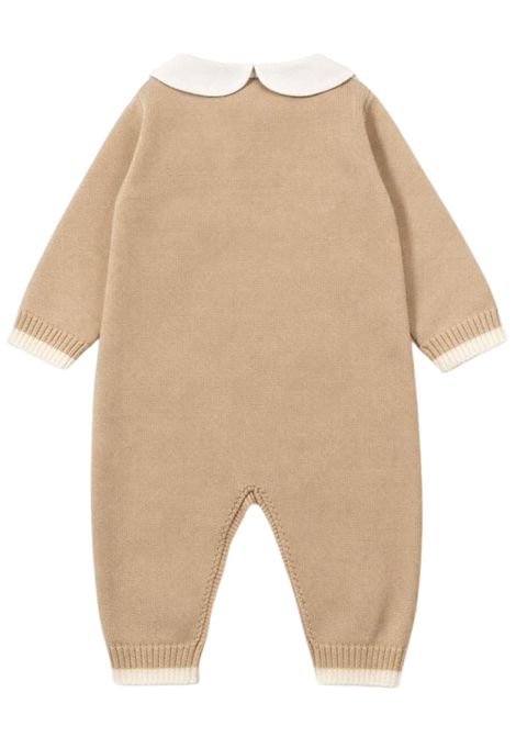 Beige cotton baby romper NANAN | E25002BEBEIGE
