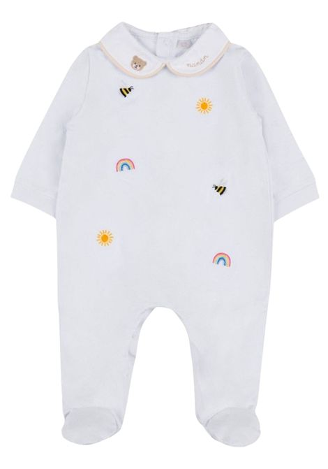 Tutina neonata bianca in cotone NANAN | E25008BIANCO