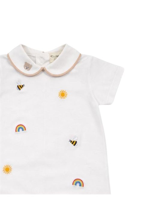Pagliaccetto neonata bianco in cotone NANAN | E25011BBIANCO