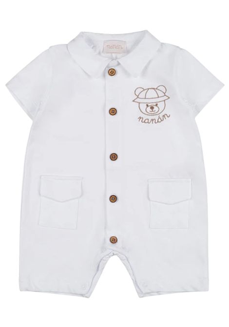 Pagliaccetto neonato panna in cotone NANAN | E25103PANNA