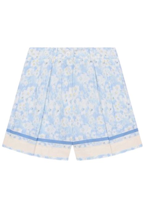 Shorts bambina azzurro in cotone PHILOSOPHY | I1E4125617/MAAZZURRO