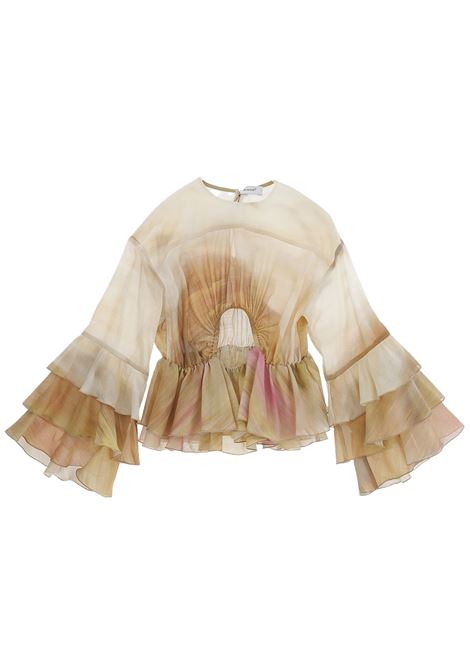 Blusa bambina beige in cotone Pinko | KFCA0050/SUBEIGE