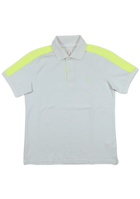 Polo bambino bianca in cotone SUN68 | A34325/SUBIANCO