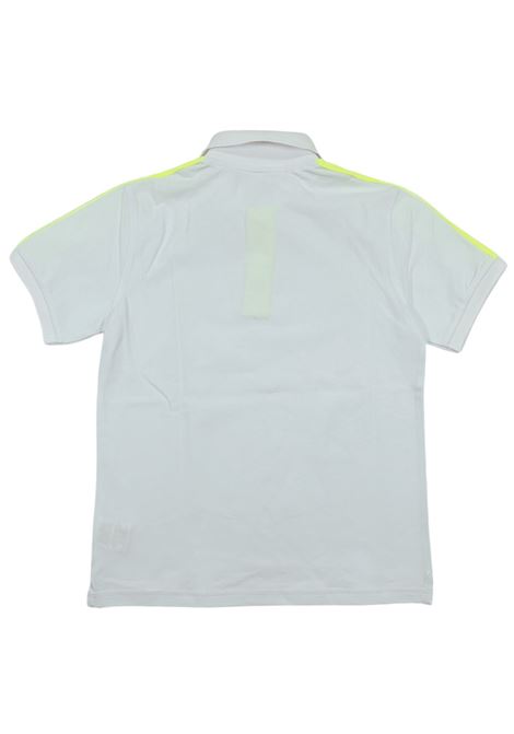 White cotton polo shirt for children SUN68 | A34325/SUBIANCO