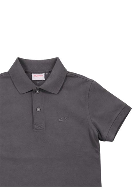 Children's grey cotton polo shirt SUN68 | A36303GRIGIO