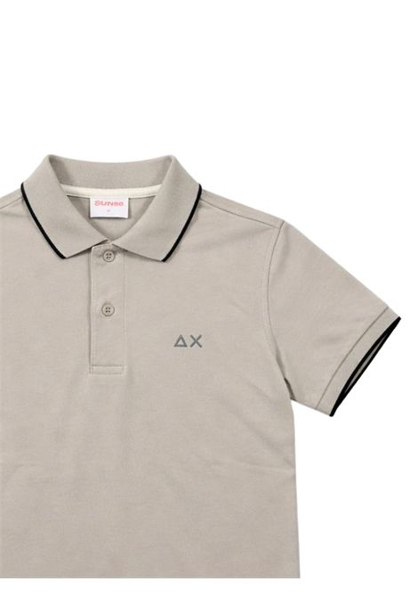 Ice cotton children's polo shirt SUN68 | A36311GHIACCIO