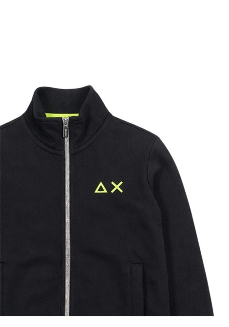 Black cotton sweatshirt for children SUN68 | F36317NERO