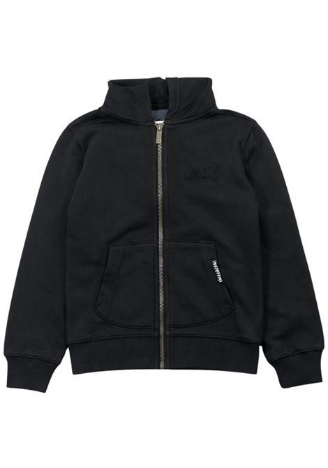 Black cotton sweatshirt for children SUN68 | F36321NERO