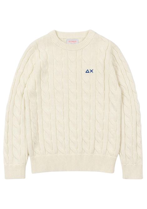 Maglione bambino panna in cotone SUN68 | K36315PANNA