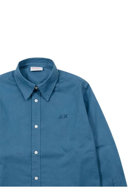 Children's air force blue cotton shirt SUN68 | S36301AVIO