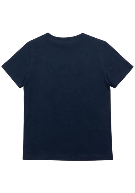 T-shirt bambino blu in cotone SUN68 | T363081BLU