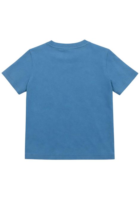 Children's air force blue cotton T-shirt SUN68 | T36310AVIO