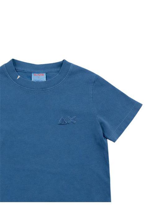 T-shirt bambino avio in cotone SUN68 | T36313AVIO