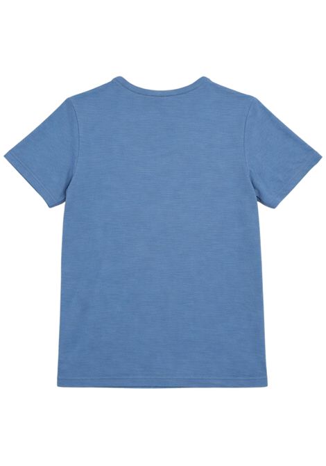 Children's air force blue cotton T-shirt SUN68 | T36315AVIO