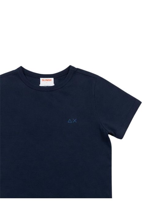 Blue cotton T-shirt for children SUN68 | T36315BLU
