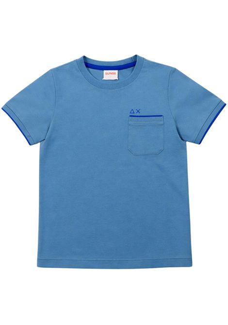 T-shirt bambino avio in cotone SUN68 | T36319AVIO
