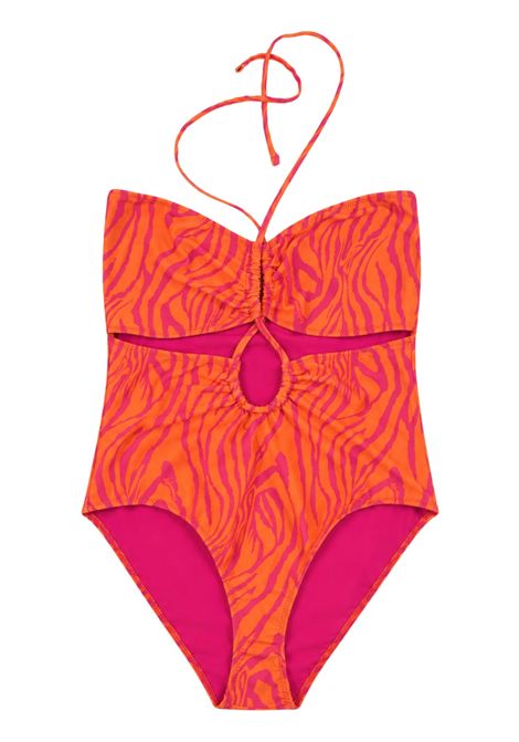 One-piece swimsuit for girls 4giveness | 3879ARANCIO