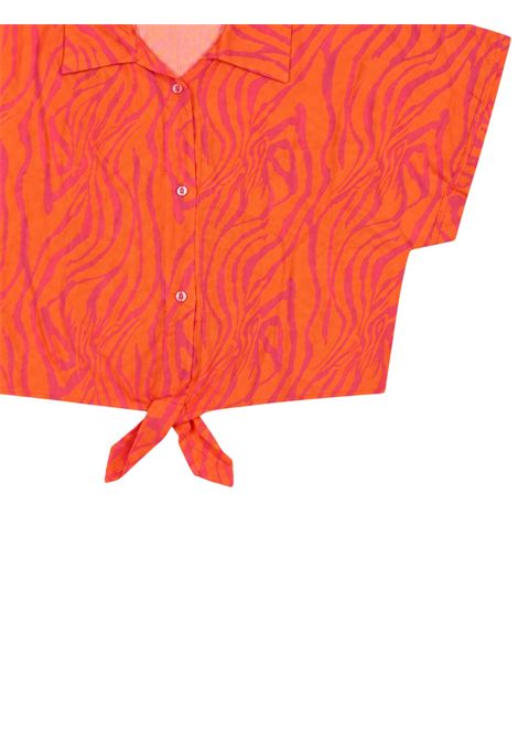 Orange viscose shirt for girls 4giveness | 3881ARANCIO