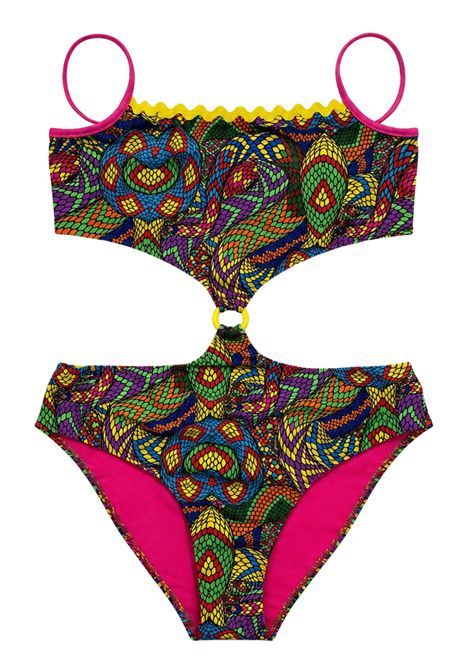 One-piece swimsuit for girls 4giveness | 5105MULTICOLOR