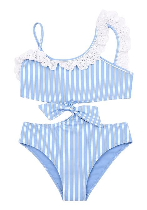 One-piece swimsuit for girls 4giveness | 5519AZZURRO